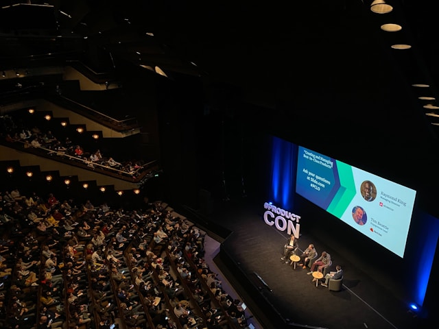 a panel at a conference
